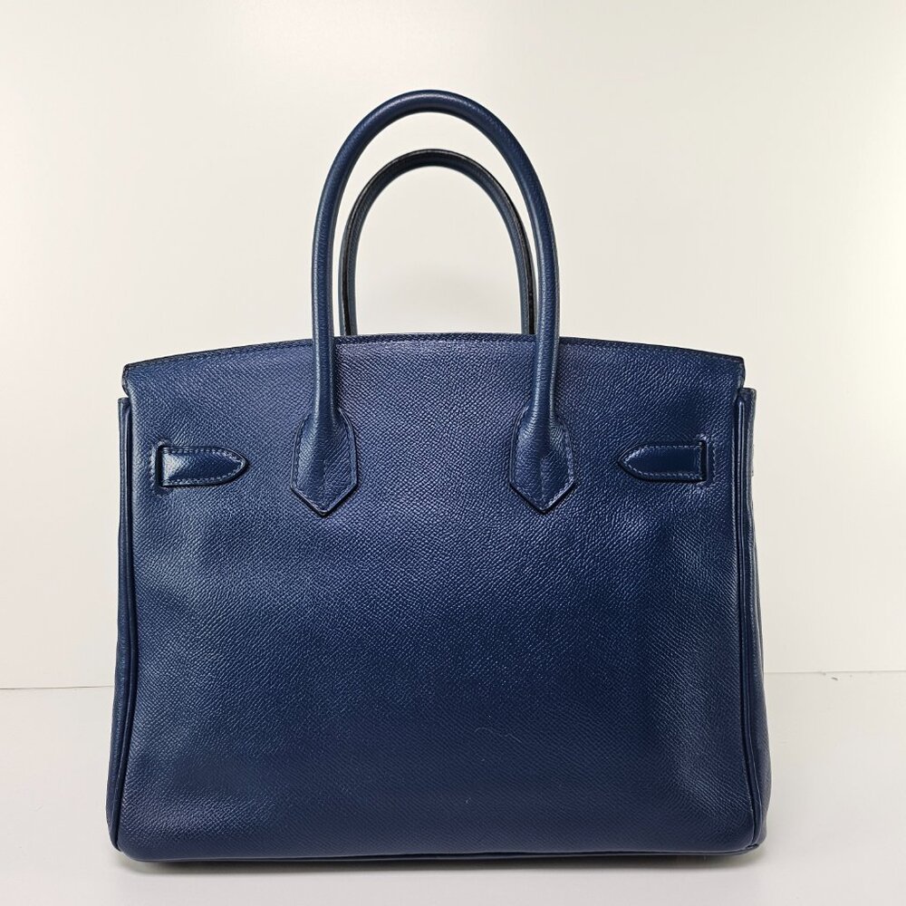 SOLD Hermes Birkin 30 Epsom Leather Navy Blue - Picture 3 of 13